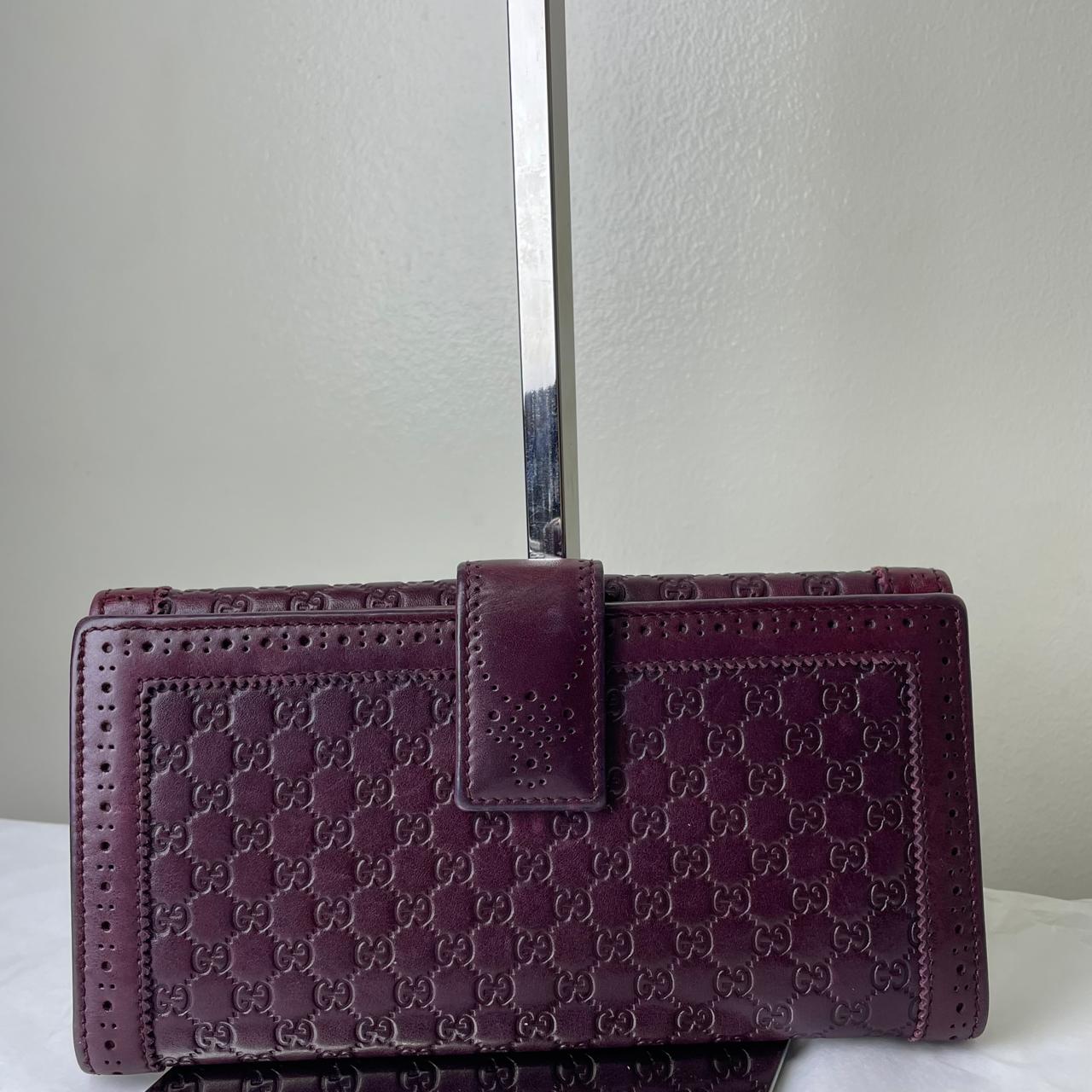 Gucci Guccissima Wallet Maroon