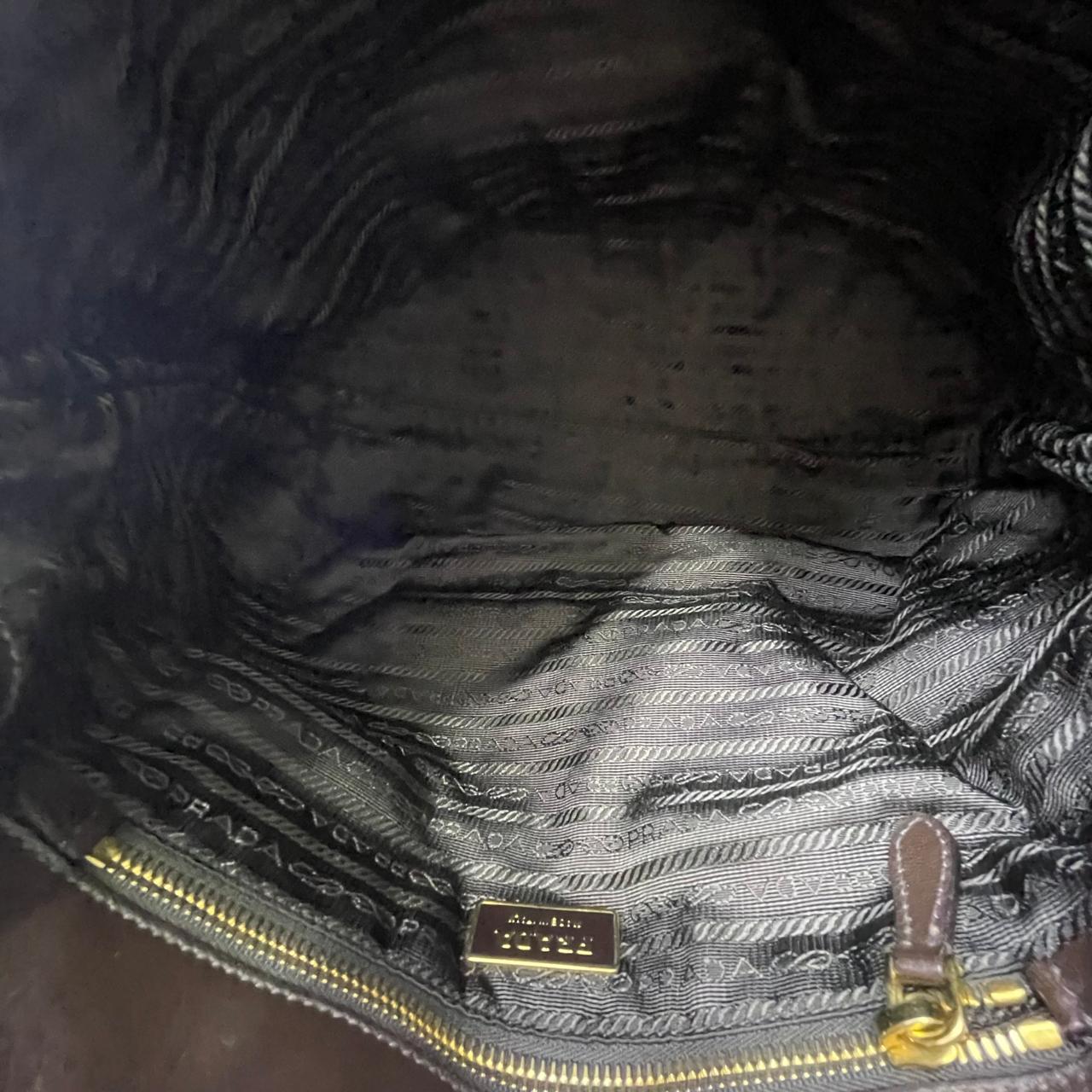 Prada Nappa Gaufre Dark Brown