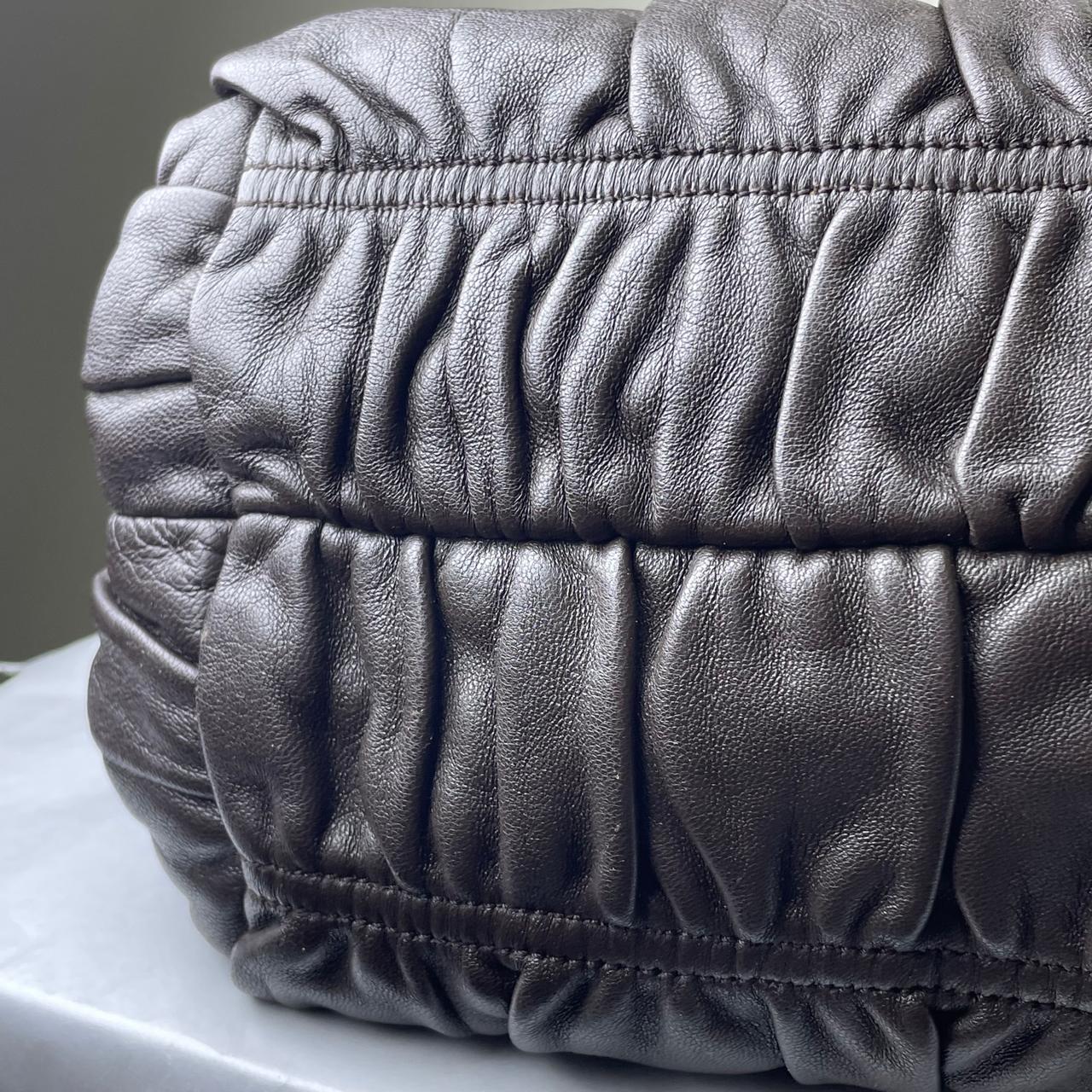 Prada Nappa Gaufre Dark Brown