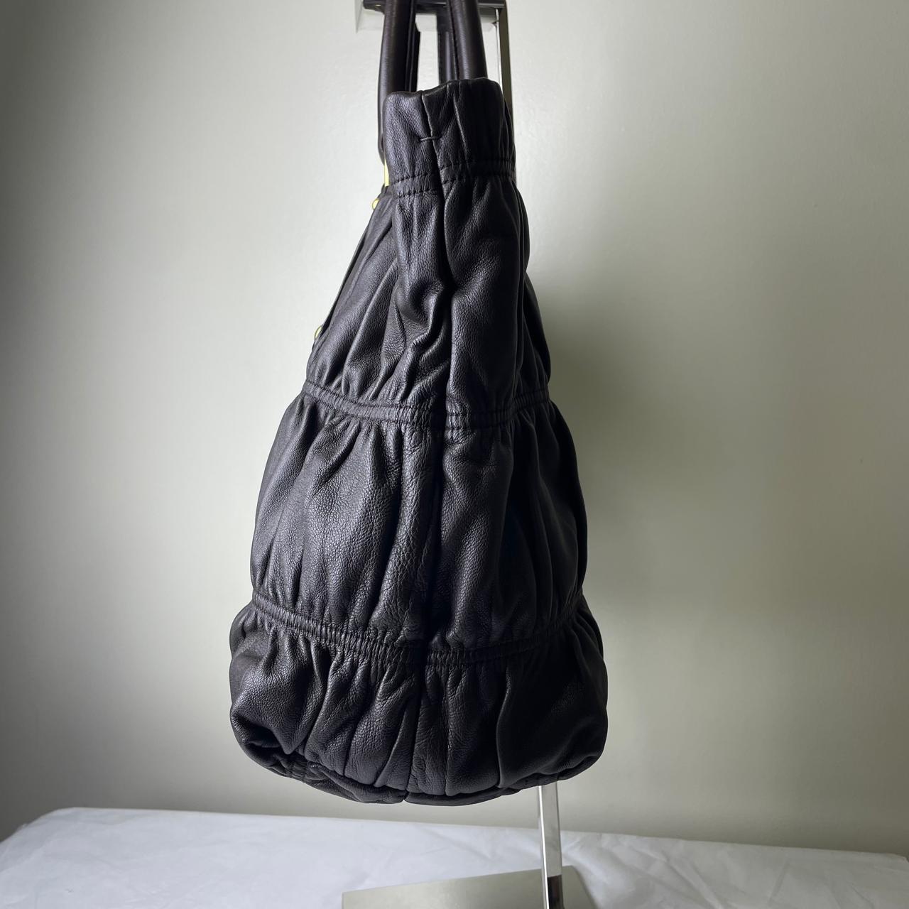 Prada Nappa Gaufre Dark Brown