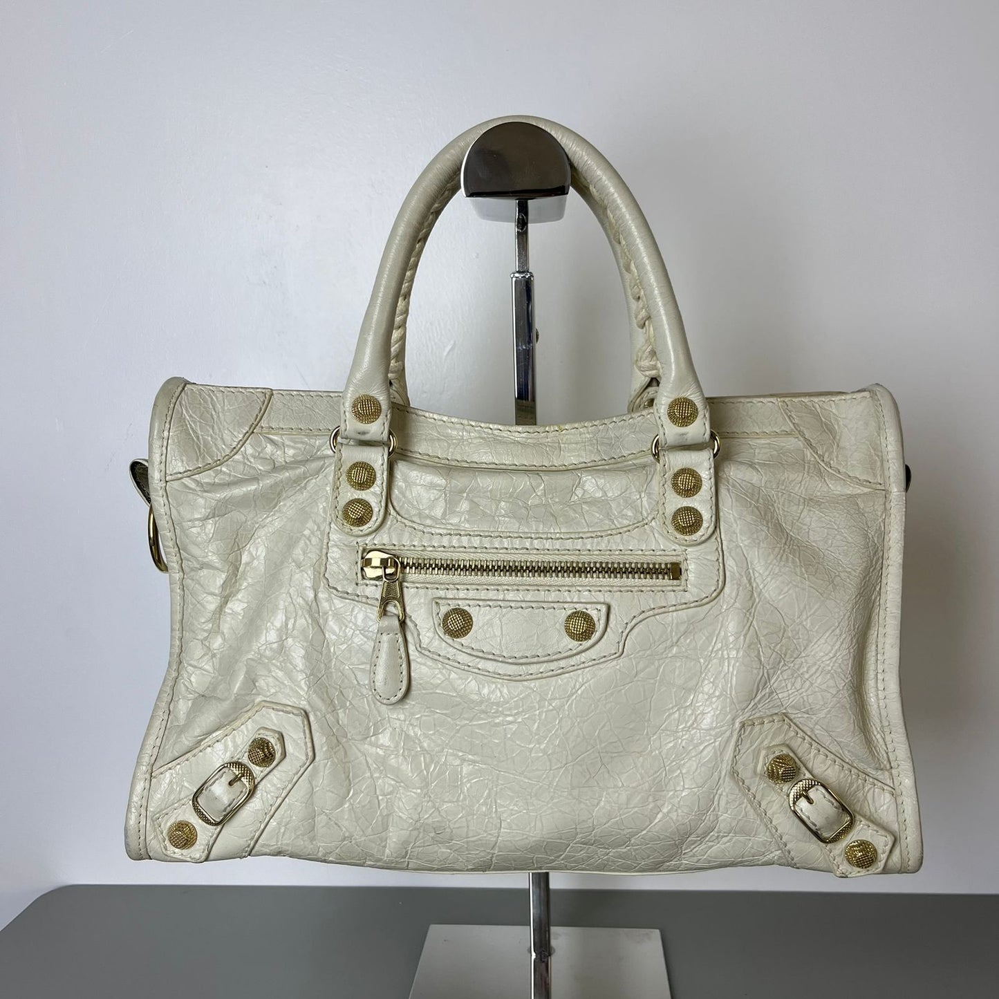 Balenciaga City Medium Off White