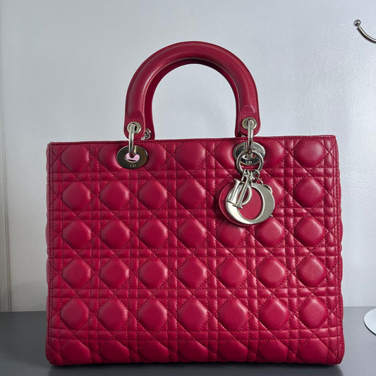 Dior	Lady Dior Large Red