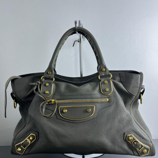Balenciaga Classic City Metallic Edge Grey