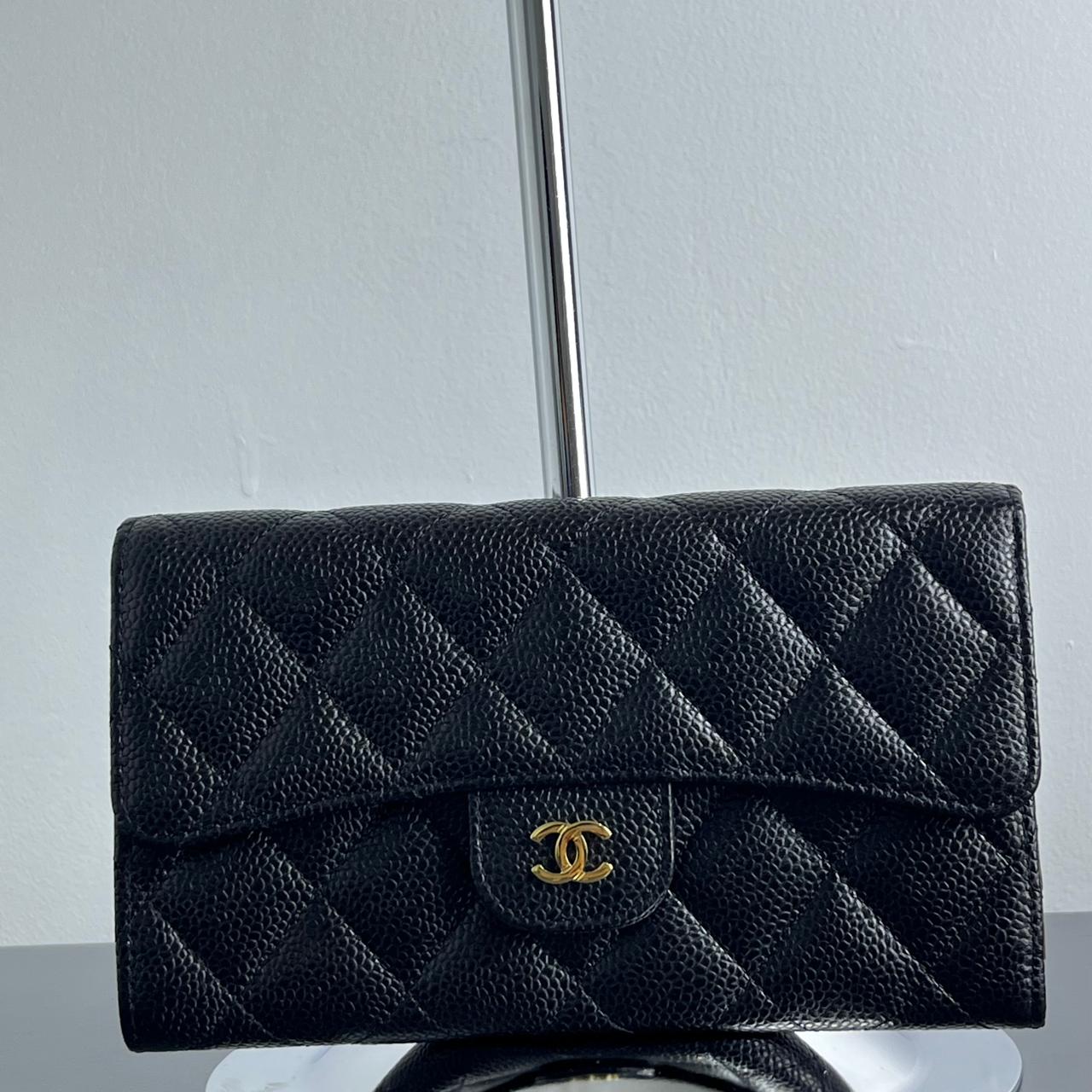 Chanel  Black Wallet Caviar