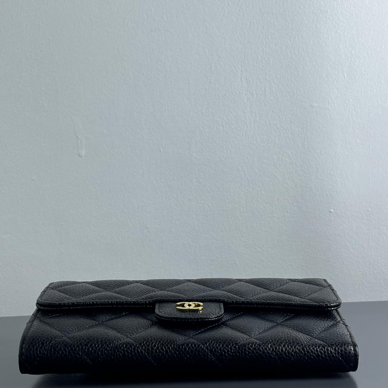 Chanel  Black Wallet Caviar