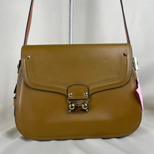 Valentino Garavani Rockstud Cabana Saddle Brown