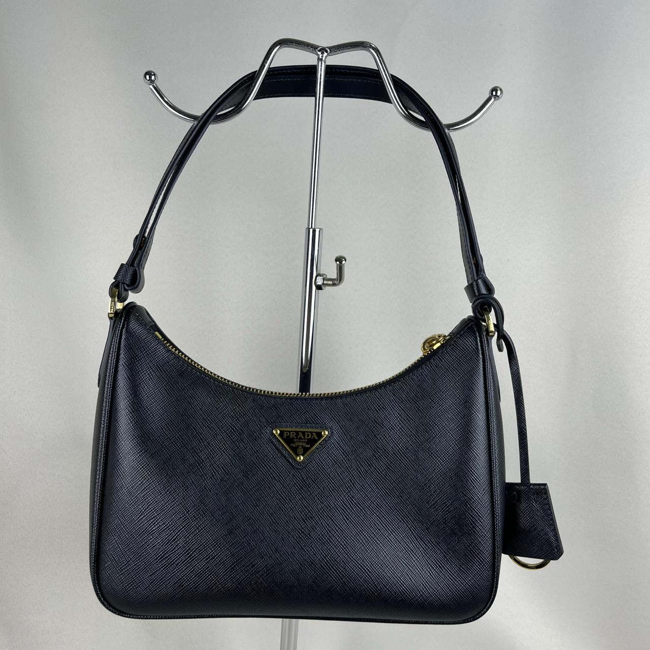 Prada Leather Shoulder Bag Black
