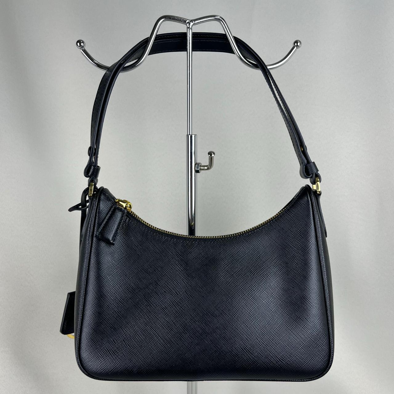 Prada Leather Shoulder Bag Black