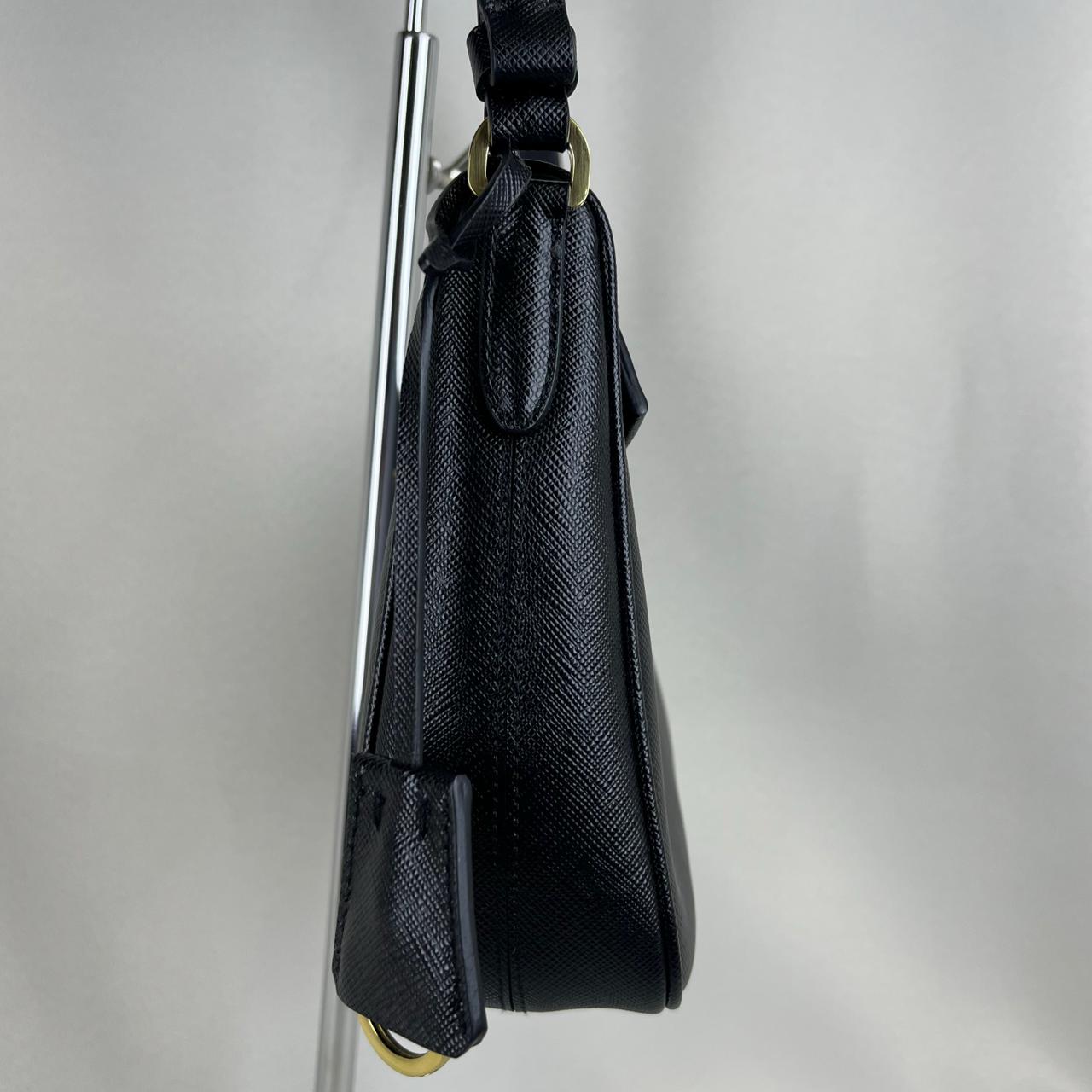 Prada Leather Shoulder Bag Black