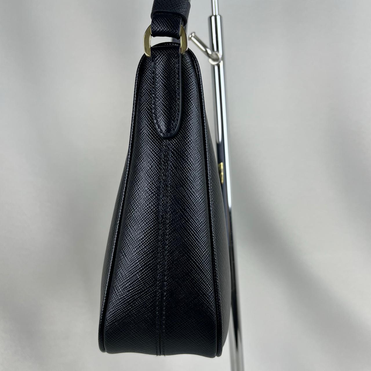 Prada Leather Shoulder Bag Black