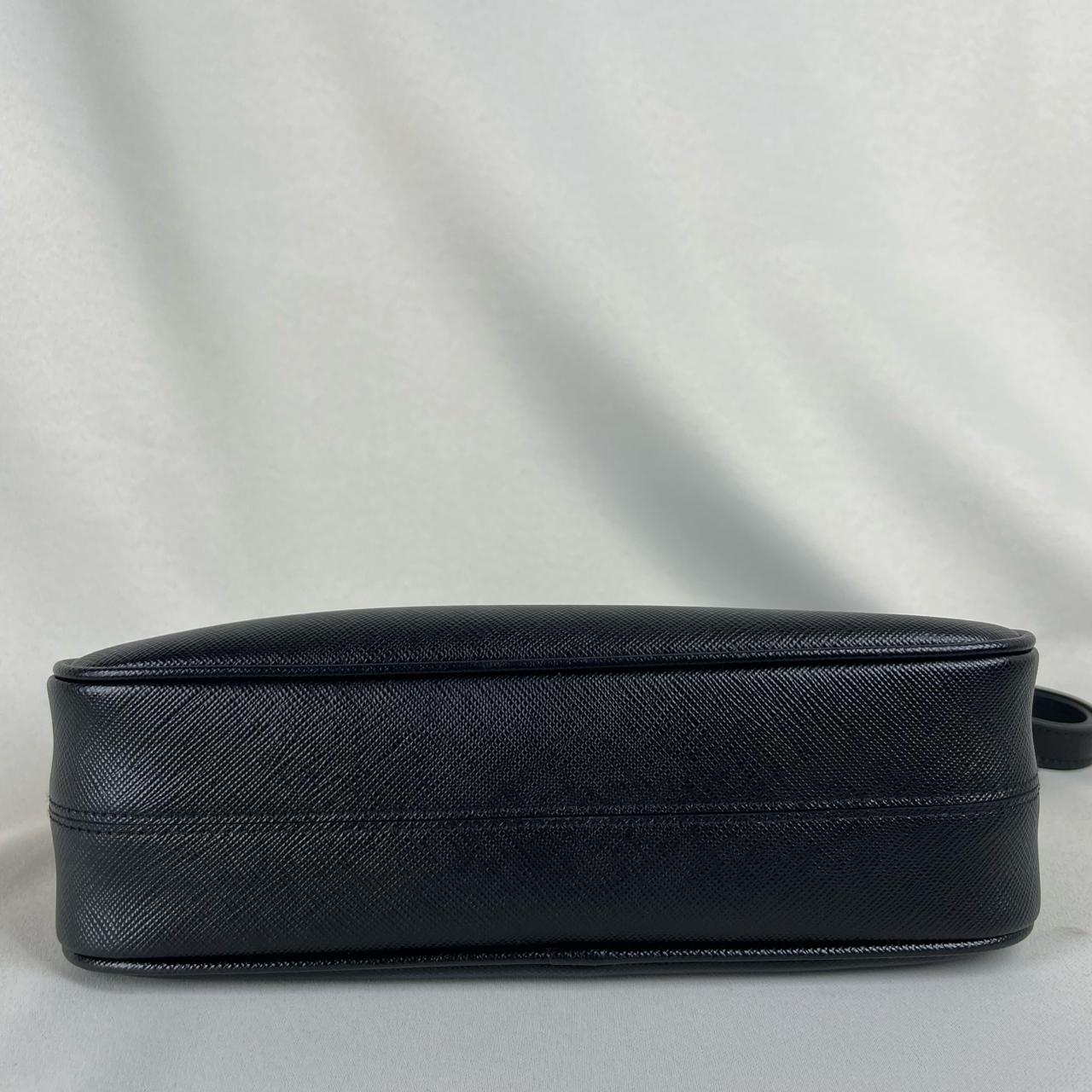 Prada Leather Shoulder Bag Black
