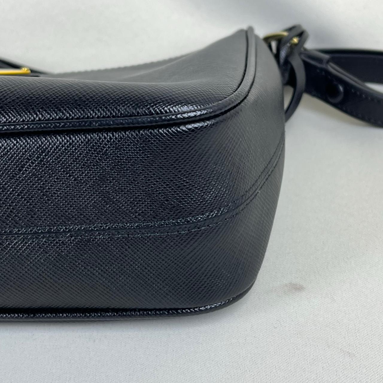Prada Leather Shoulder Bag Black