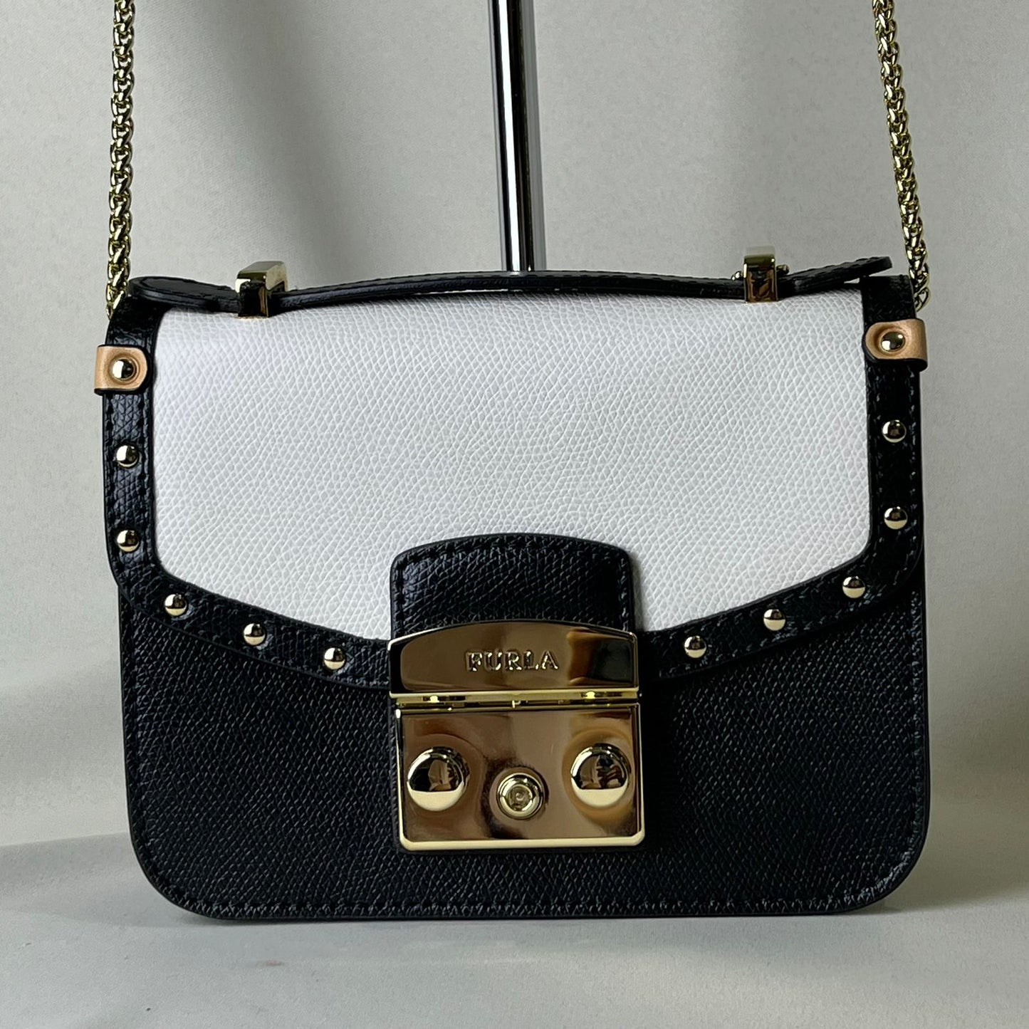 Furla  Metropolis Crossbody Black and White Brand New