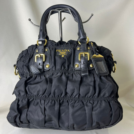 Prada Tessuto Gaufre Medium Black