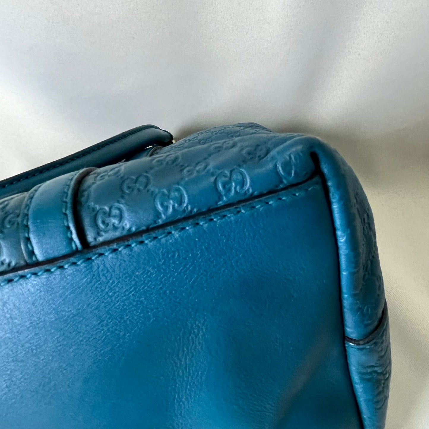 Gucci  Microguccissima Tote Bag Teal