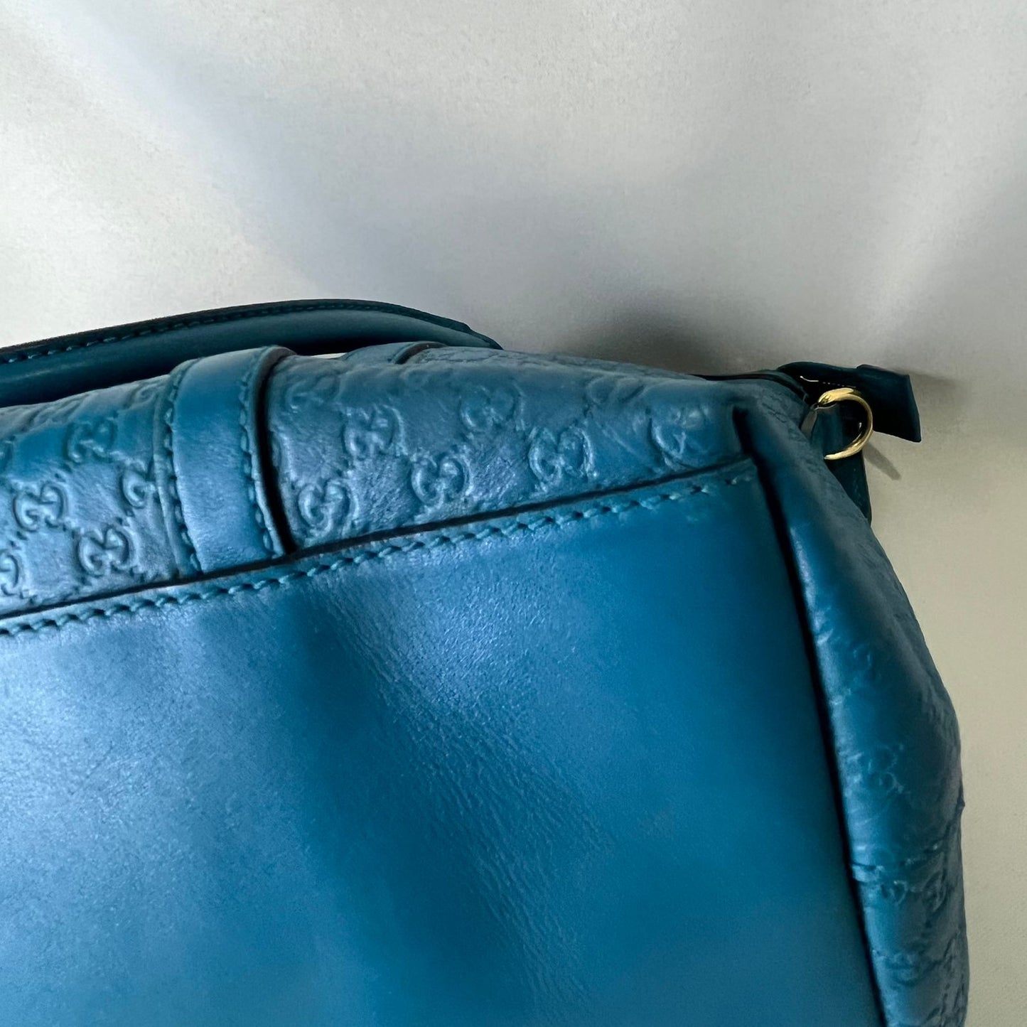 Gucci  Microguccissima Tote Bag Teal