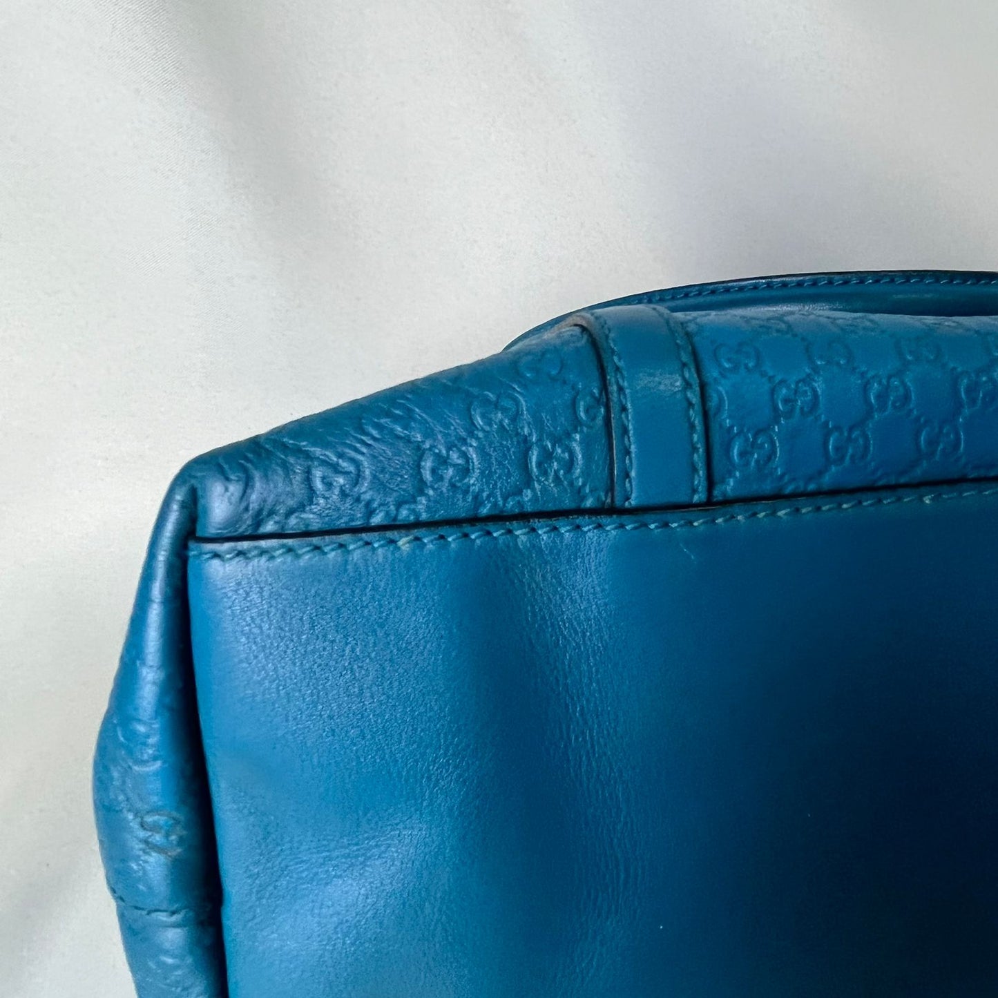 Gucci  Microguccissima Tote Bag Teal