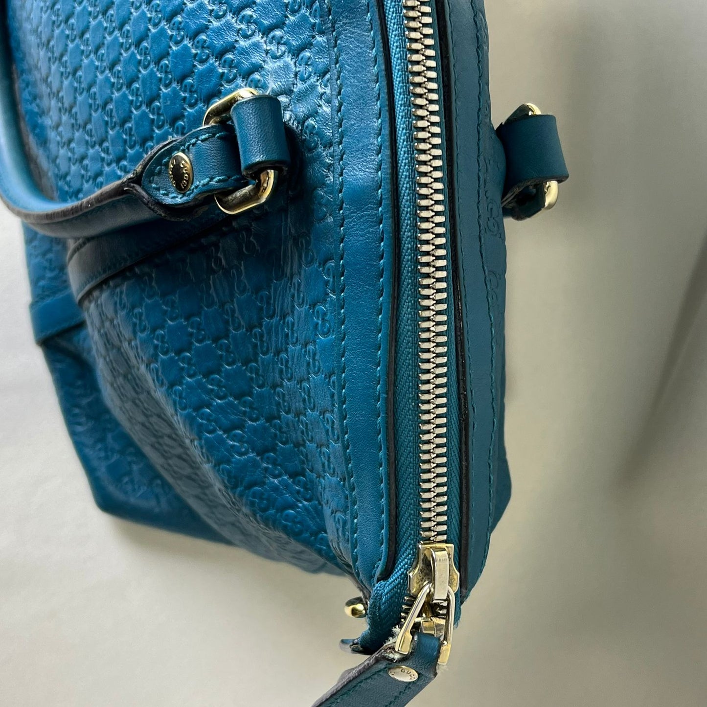 Gucci  Microguccissima Tote Bag Teal