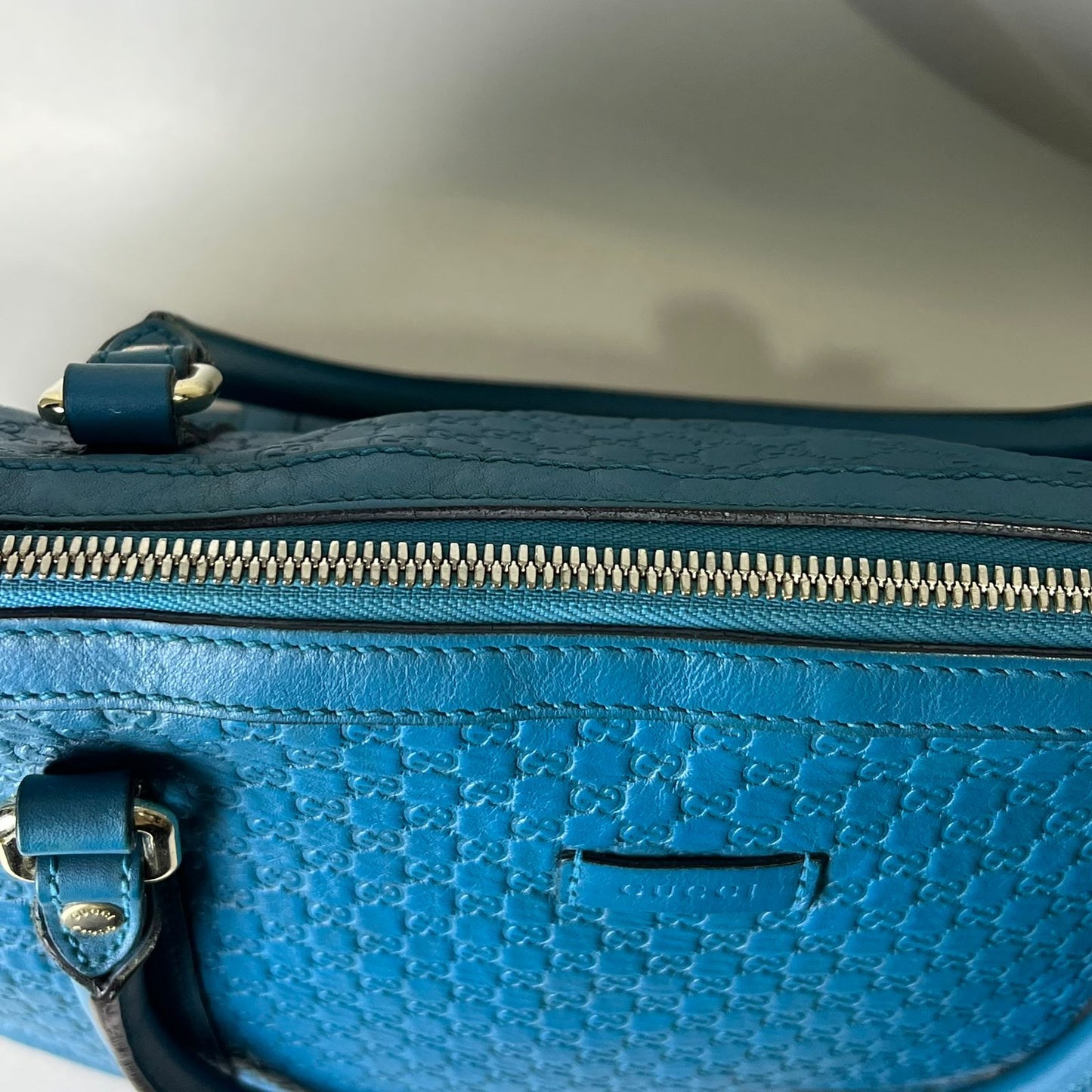 Gucci  Microguccissima Tote Bag Teal