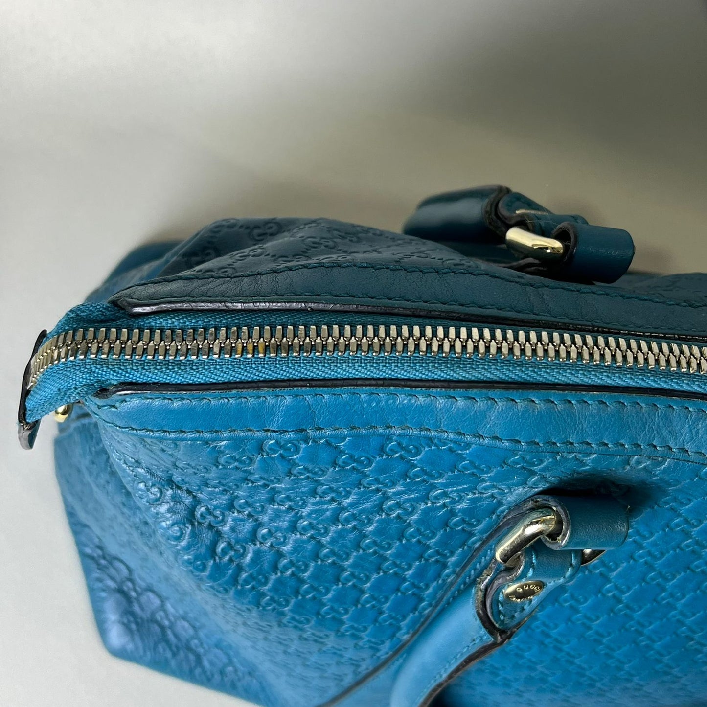 Gucci  Microguccissima Tote Bag Teal