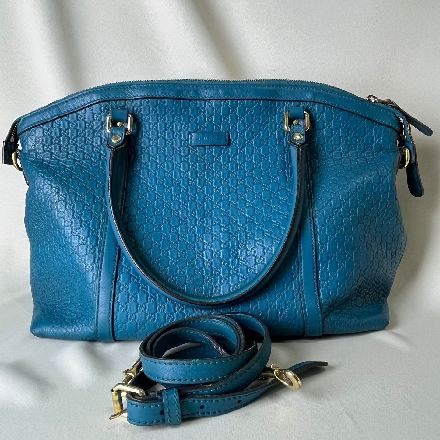 Gucci  Microguccissima Tote Bag Teal