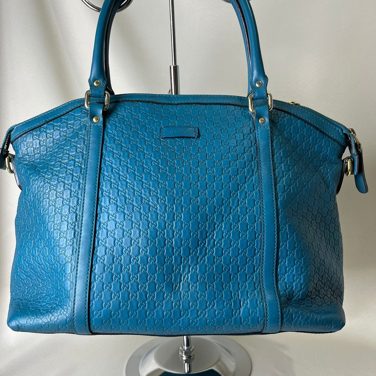 Gucci  Microguccissima Tote Bag Teal