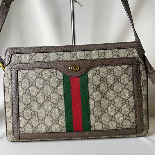 Gucci  GG Supreme Ophidia Medium Shoulder Bag