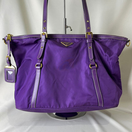 Prada  Nylon Tote Purple