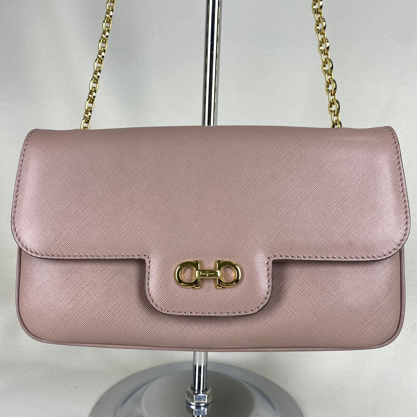 Ferragamo  Handbag Chain Pink Beige