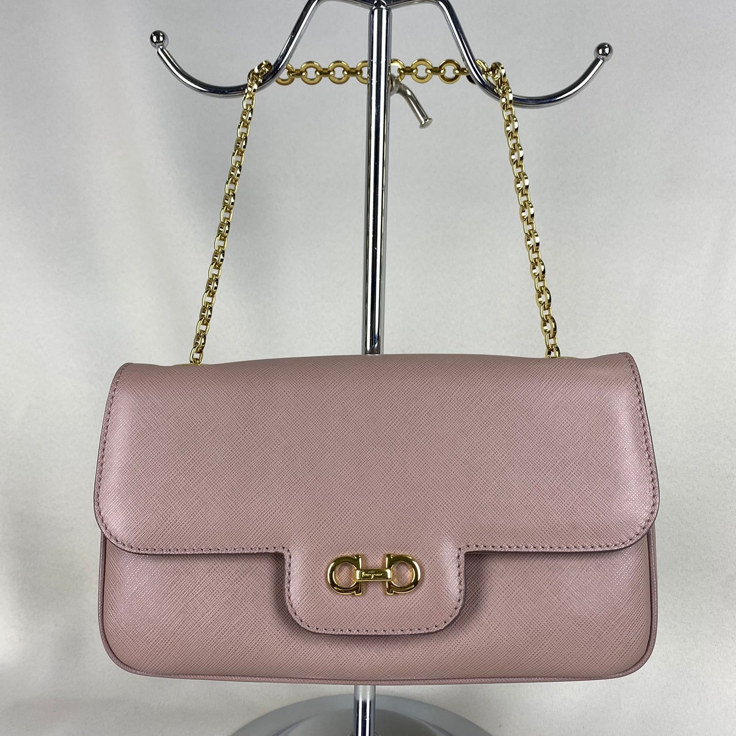 Ferragamo  Handbag Chain Pink Beige