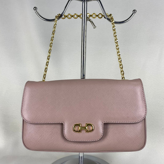 Ferragamo  Handbag Chain Pink Beige