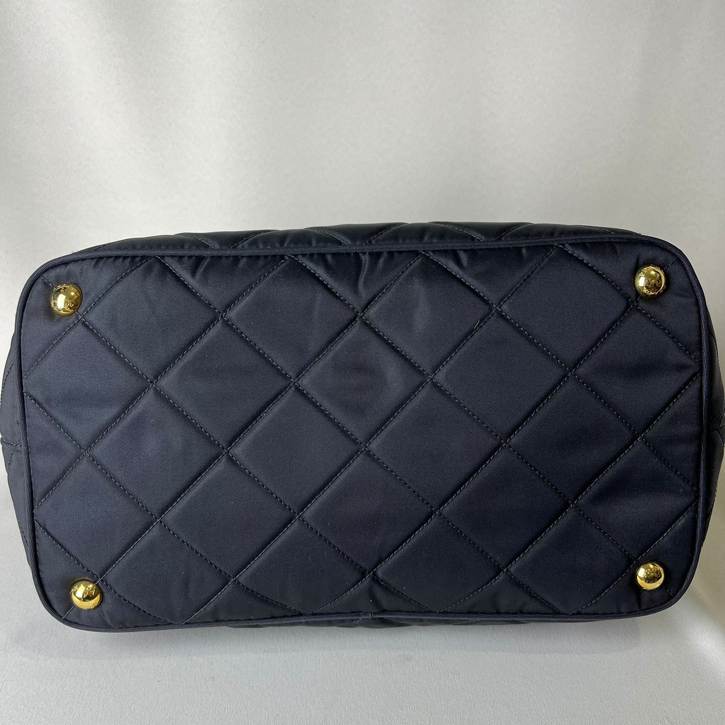 Prada Nylon Tote with Gold Hardware