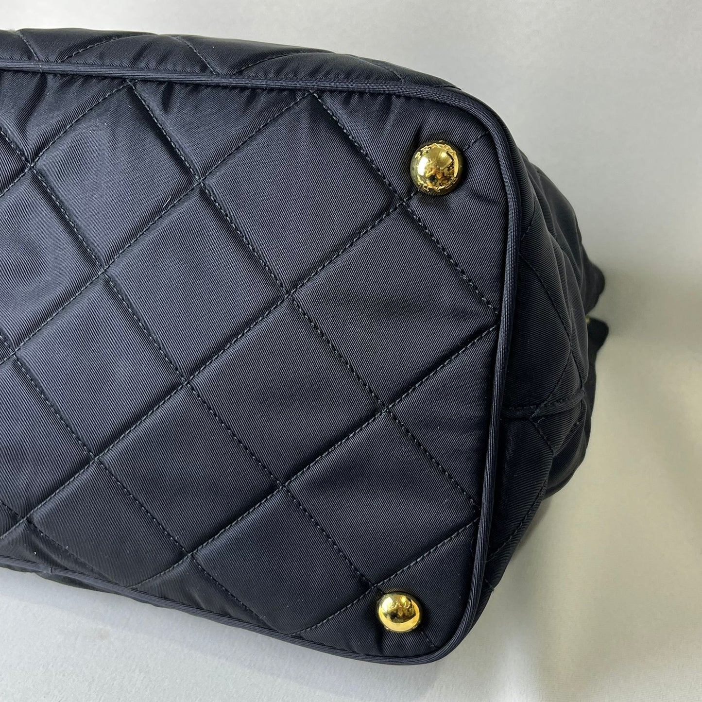 Prada Nylon Tote with Gold Hardware