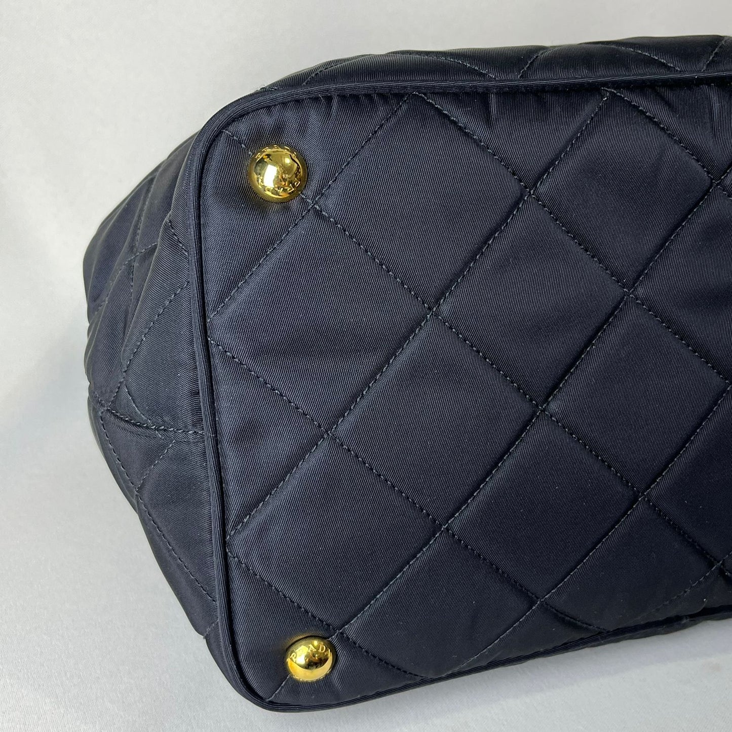 Prada Nylon Tote with Gold Hardware
