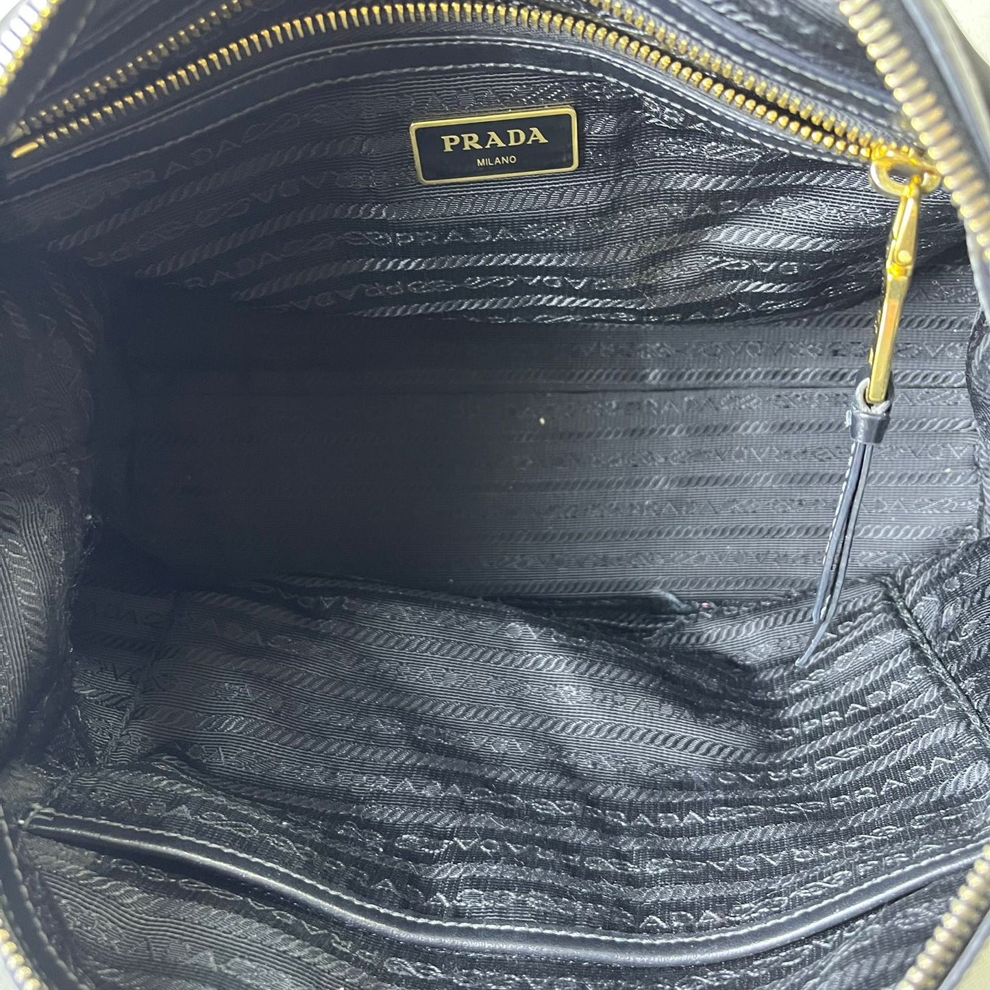 Prada Tessuto Nylon 2-way Tote Bag Black