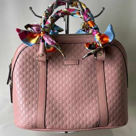Gucci Microguccissima Pink Leather