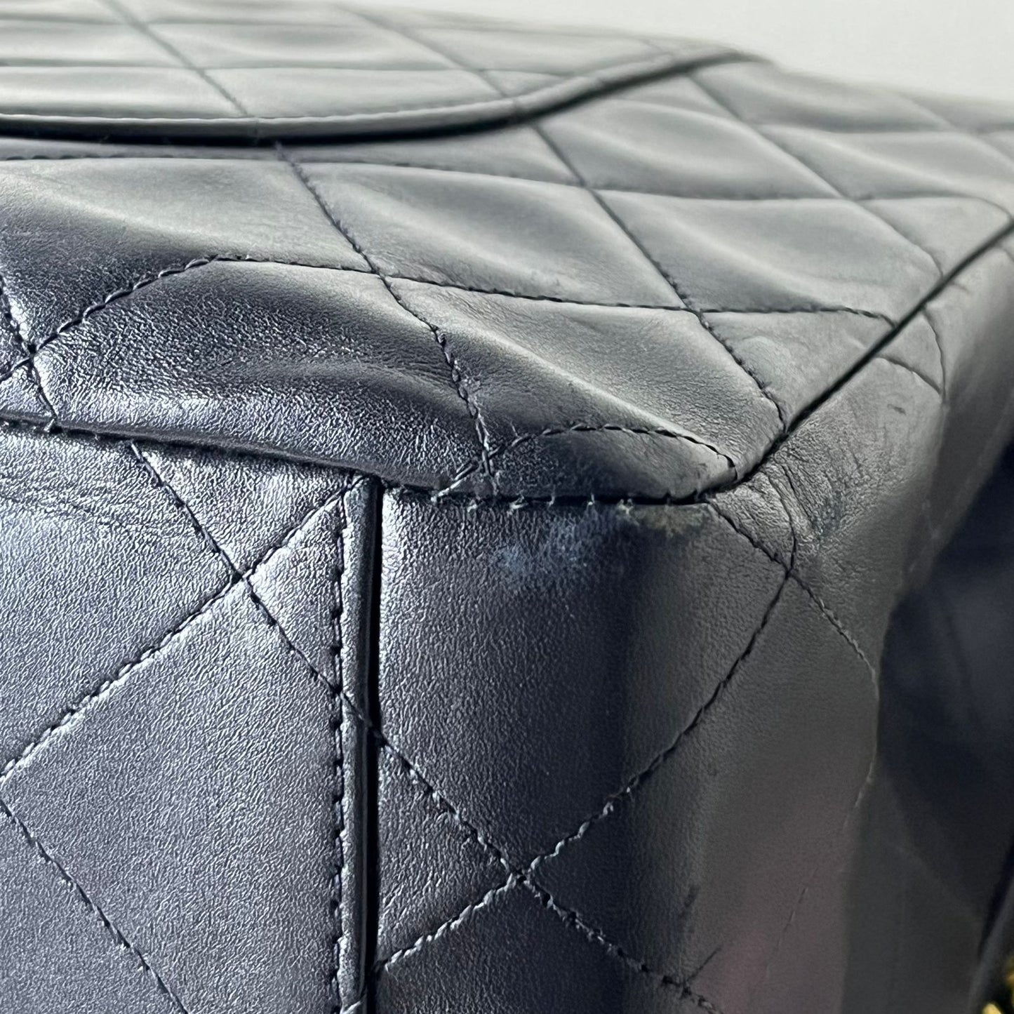 Chanel  Black Maxi Lambskin Flap