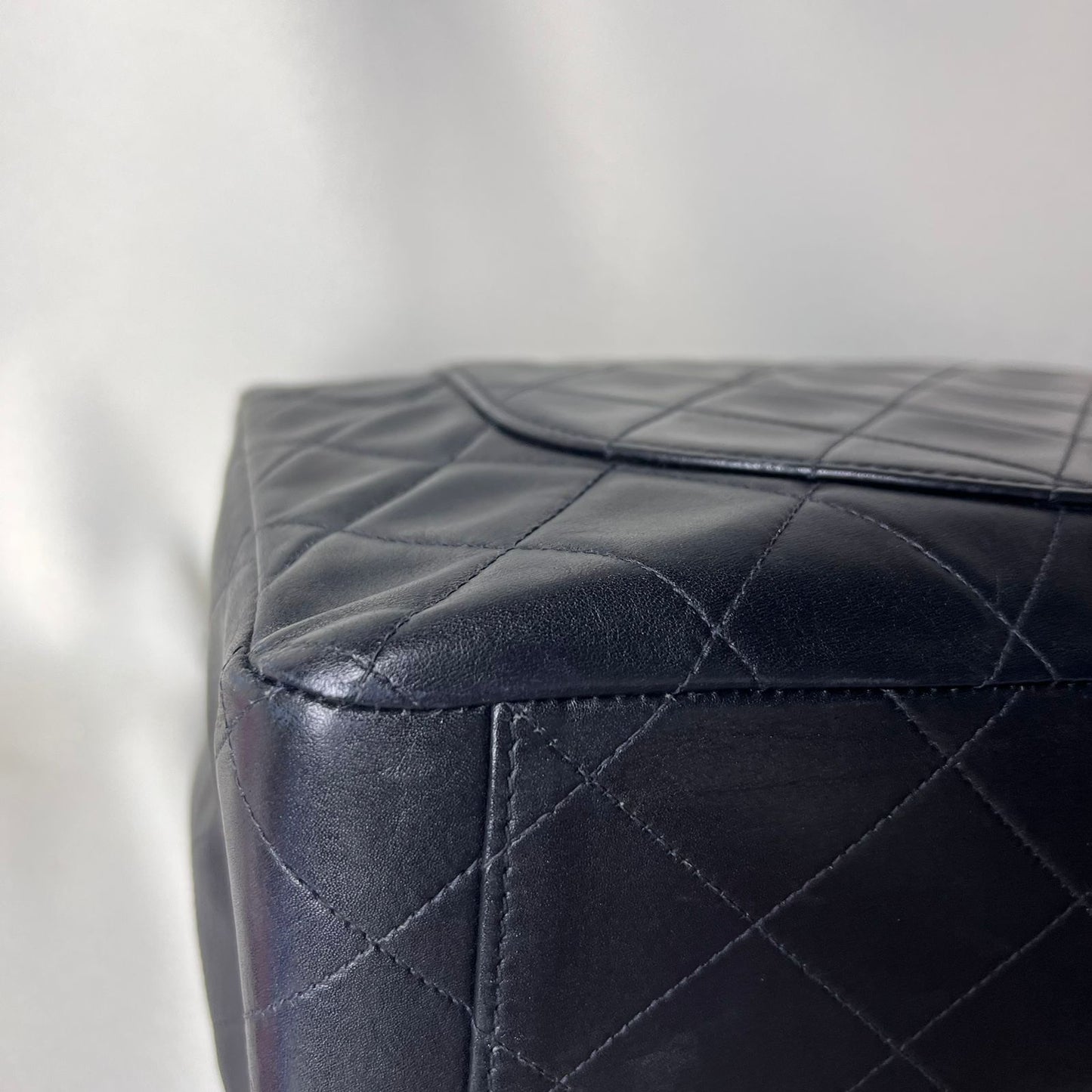 Chanel  Black Maxi Lambskin Flap