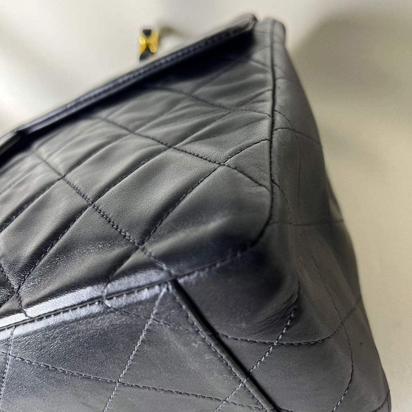 Chanel  Black Maxi Lambskin Flap
