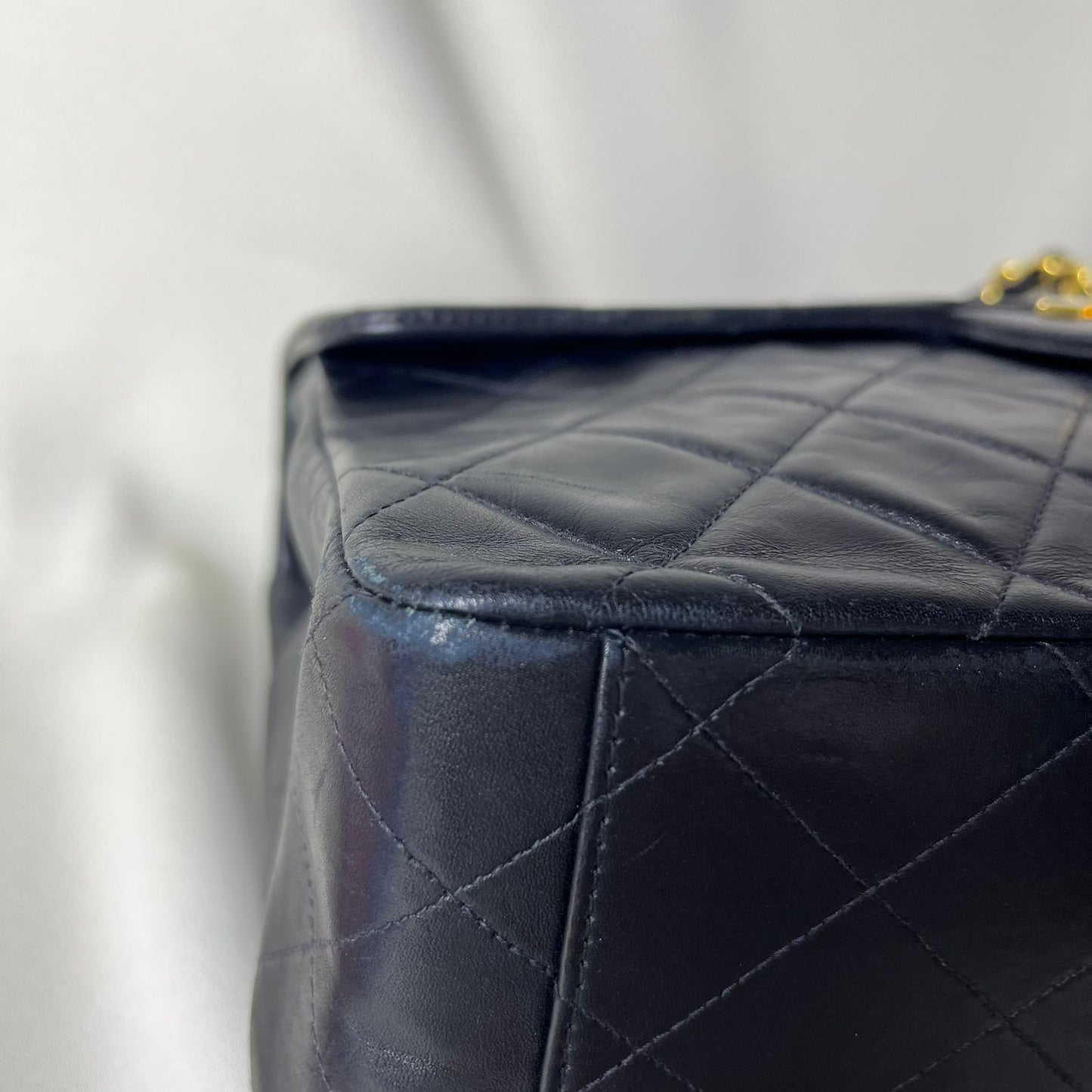 Chanel  Black Maxi Lambskin Flap