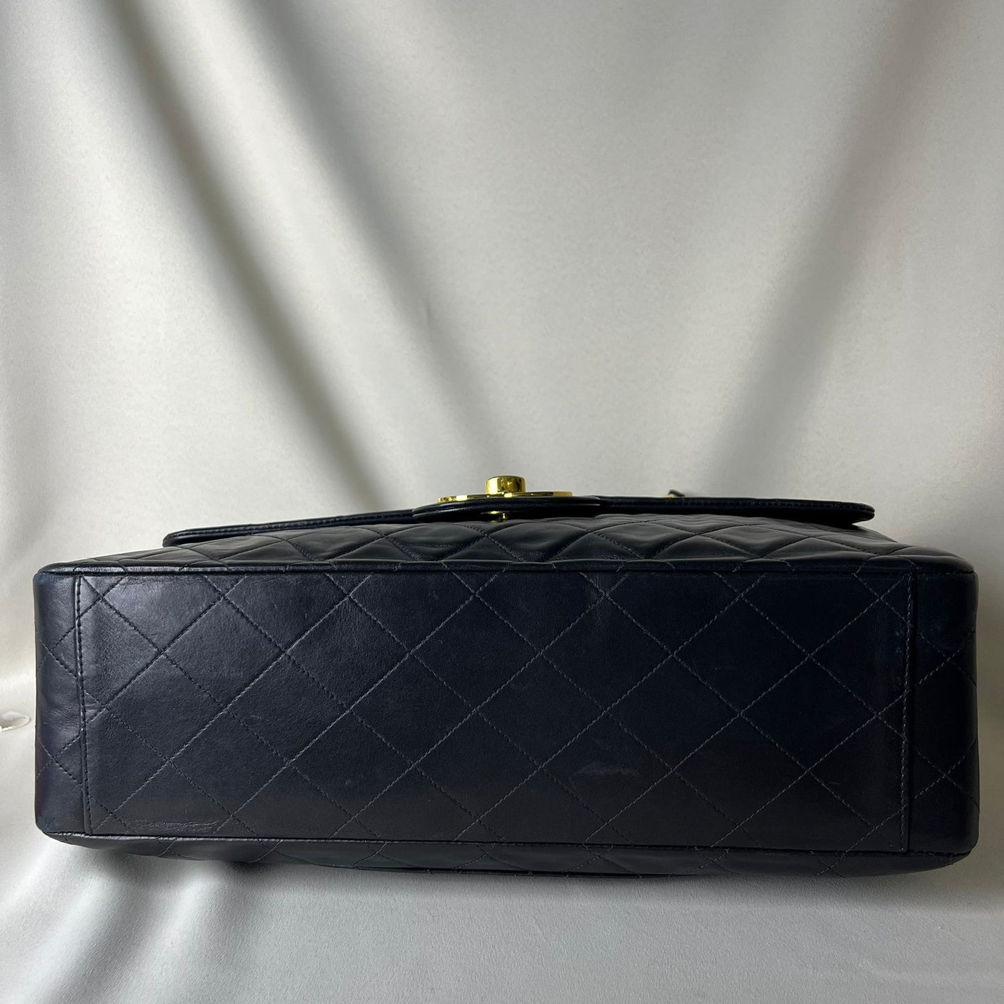Chanel  Black Maxi Lambskin Flap