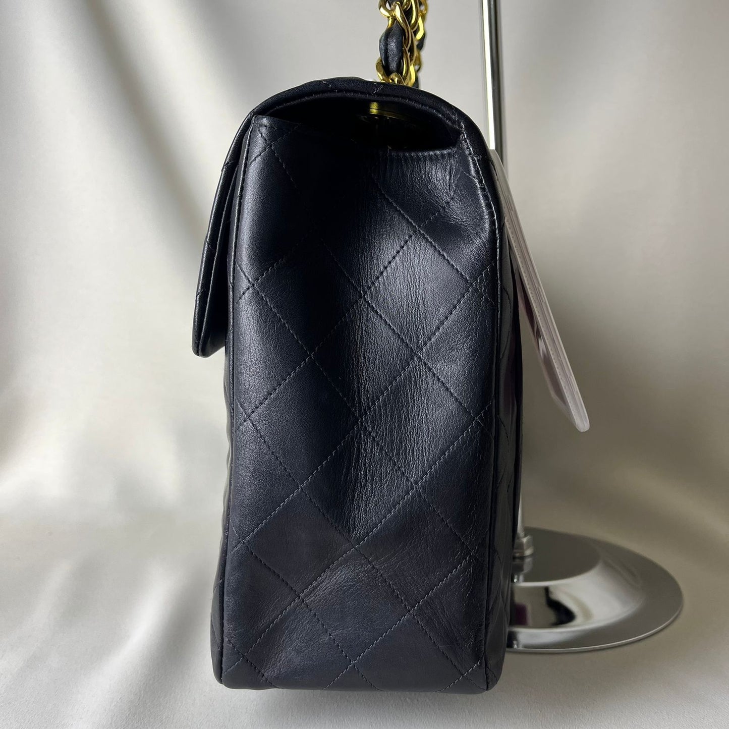 Chanel  Black Maxi Lambskin Flap