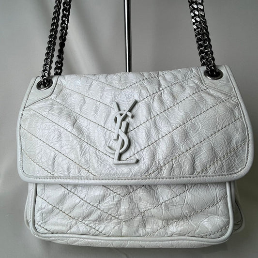 YSL	Niki Medium White