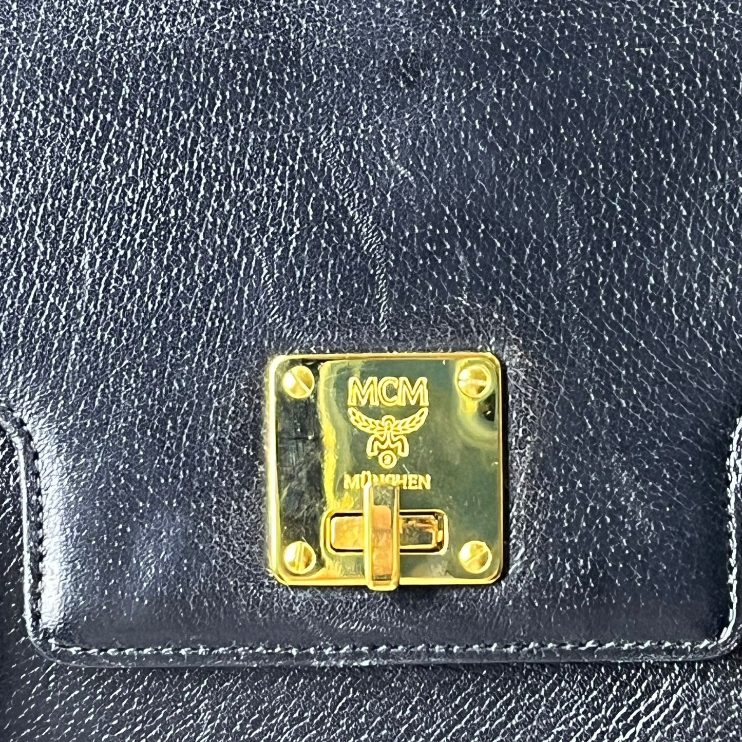 MCM  Leather Handbag Black