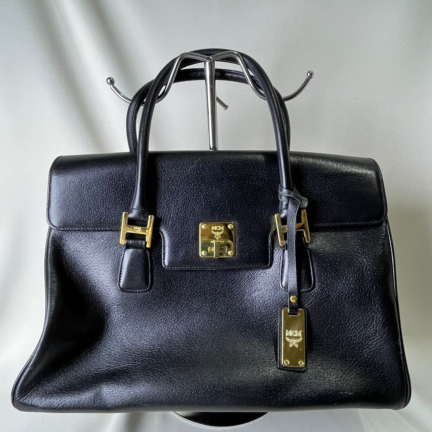 MCM  Leather Handbag Black