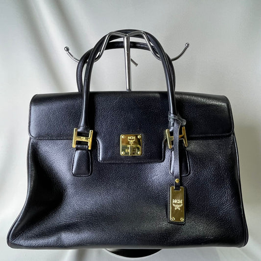 MCM  Leather Handbag Black