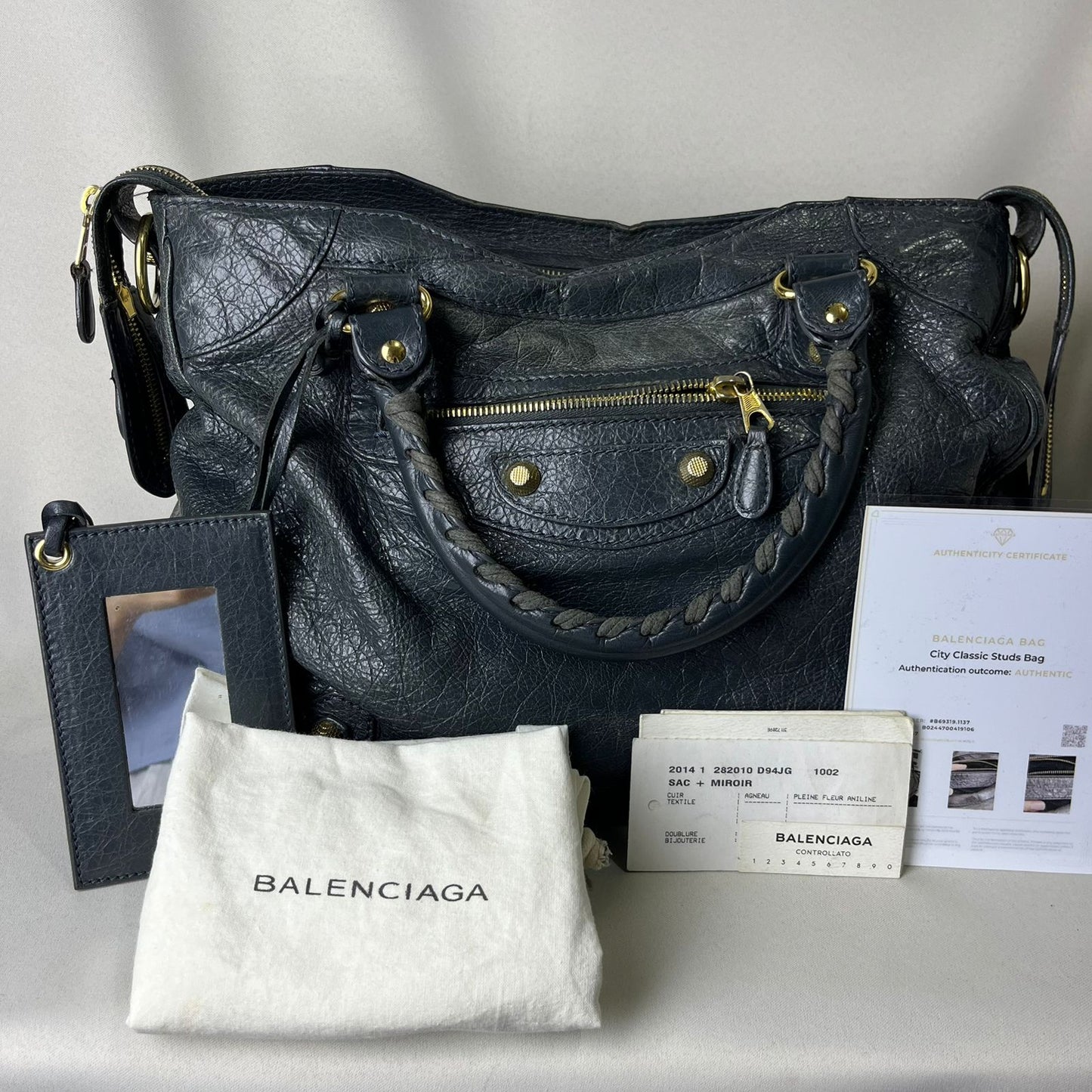 Balenciaga City Medium Gray (discolored)