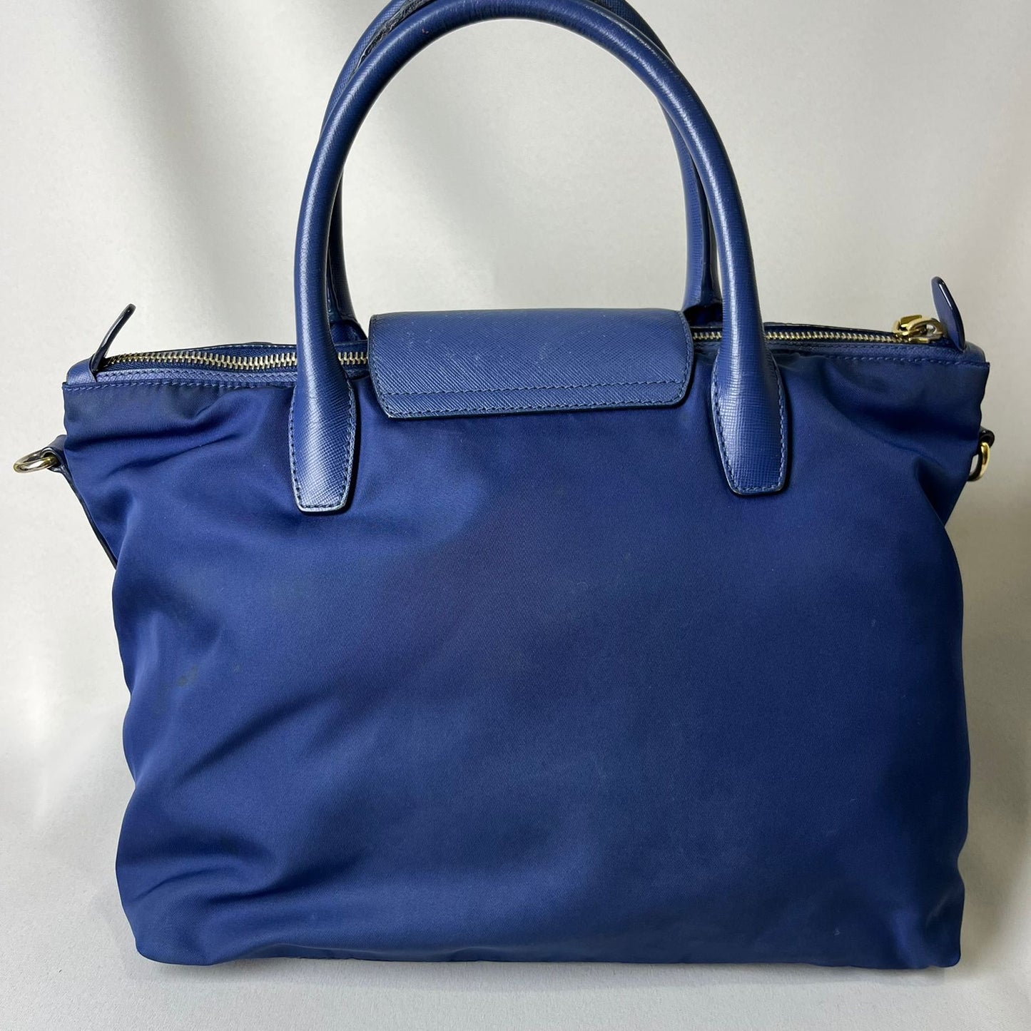 Prada 2-way Tote Blue