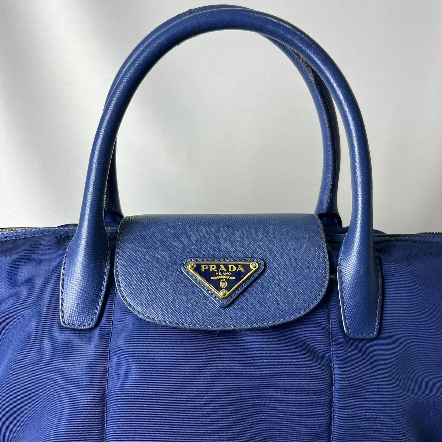Prada 2-way Tote Blue