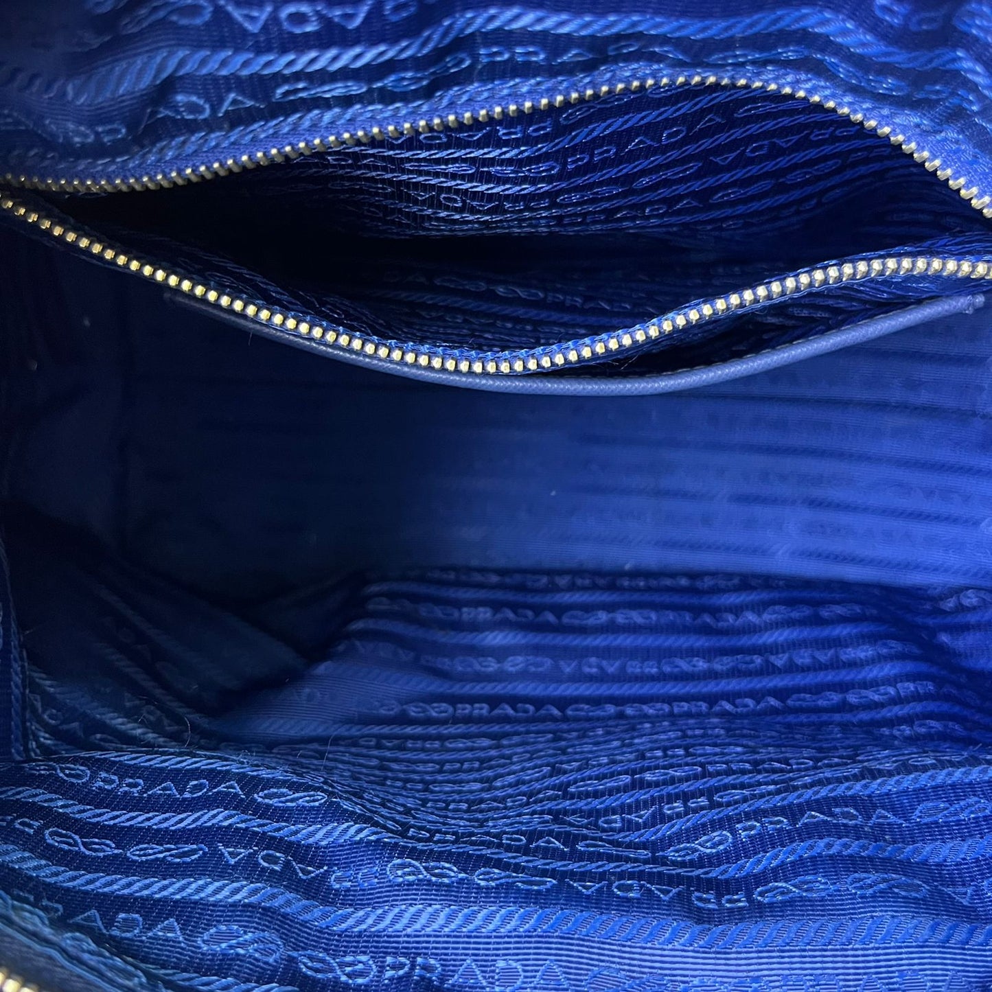 Prada 2-way Tote Blue
